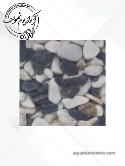 شن دورنگ سفید مشکی